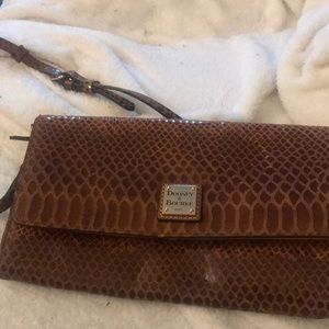 Dooney and Bourke Snakeskin crossbody clutch
